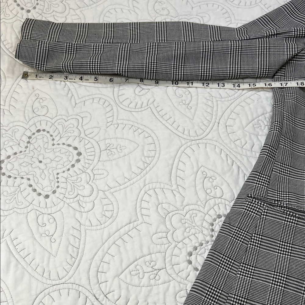 Rachel Zoe NWT Plaid Checkered Blazer Coat - Double Breasted w/ Two Pockets - M - Picture 8 of 9